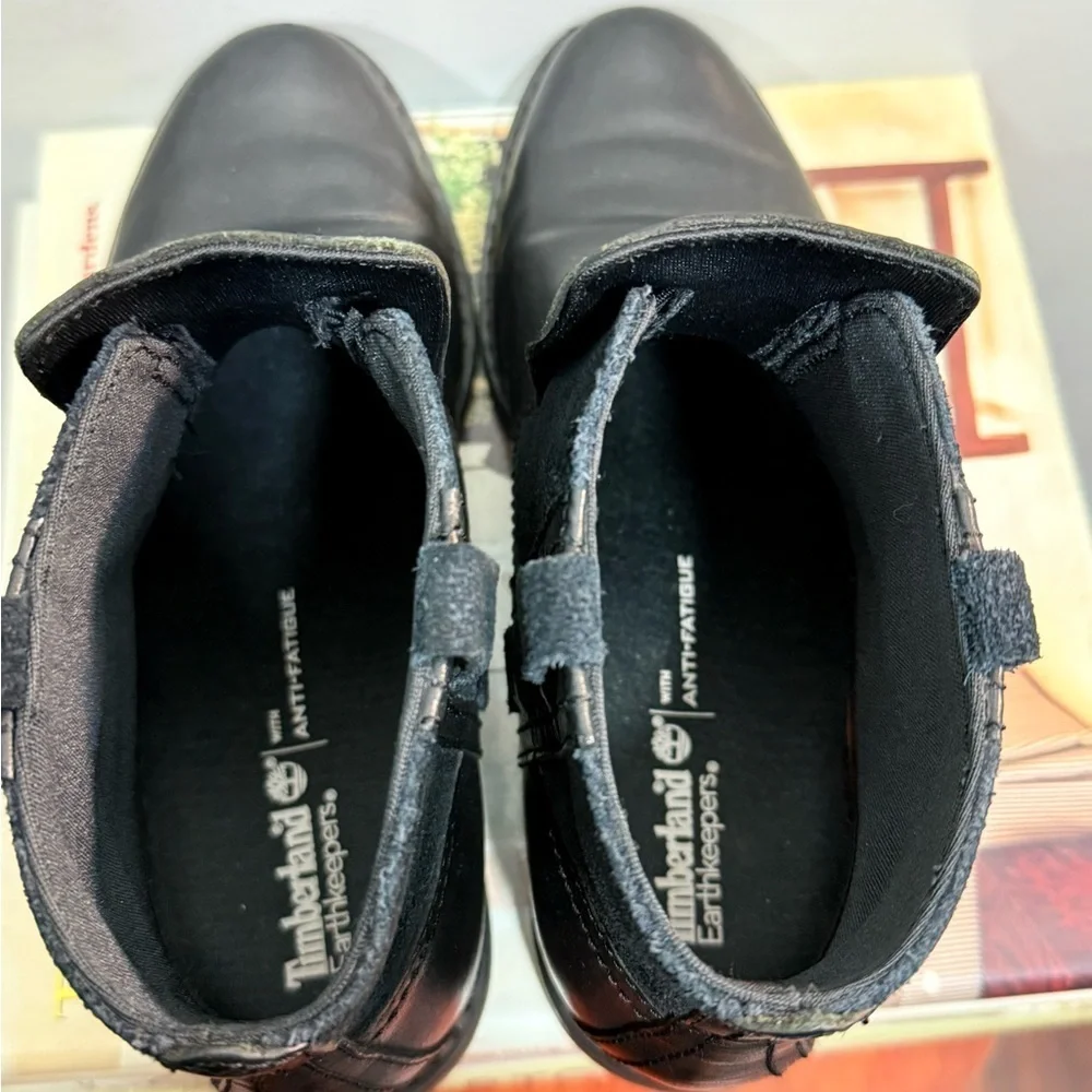 Timberland Black Leather Women’s Boots Size 6.5